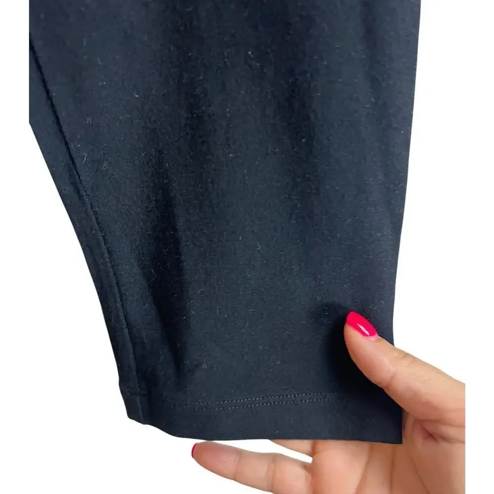 Boden Girls Plain Black Leggings Size 8 Elastic Waist